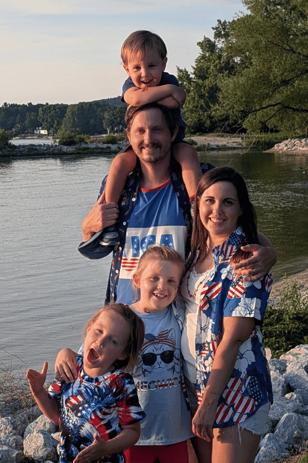Nick Smith, owner, with his family — DFW Petals