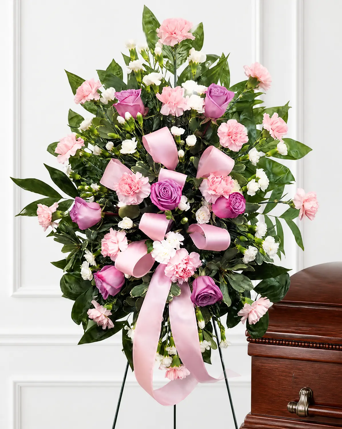 DFW Petals same-day flower delivery in Dallas–Fort Worth — Lavender Tribute Easel